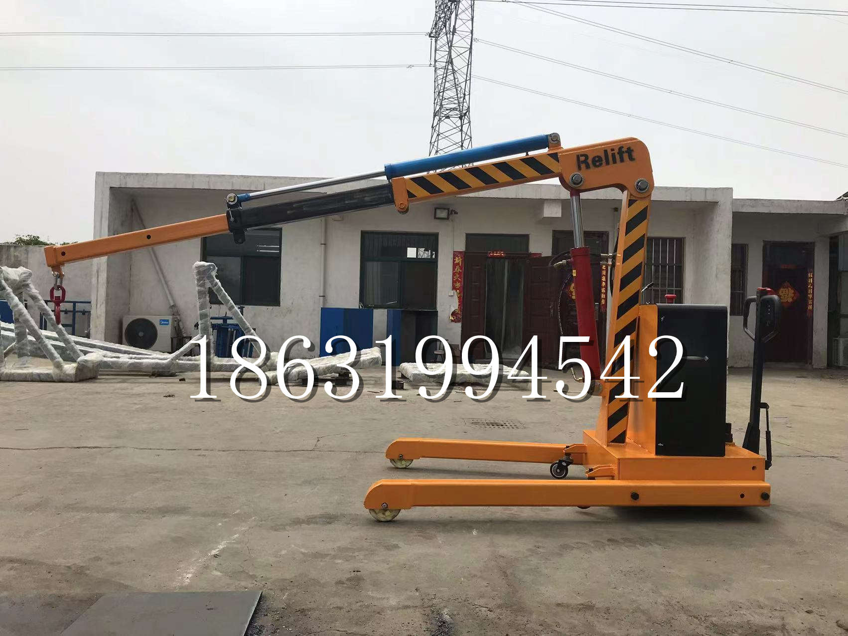 阳泉市久征定做3吨三轮随车吊 农用园林绿化移树吊 平板工程用小吊机